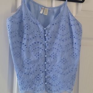 Japna Eyelet Blouse Spaghetti Strap M